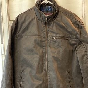 Johnston & Murphy Brown Antiqued Cotton Jacket, Sz XL